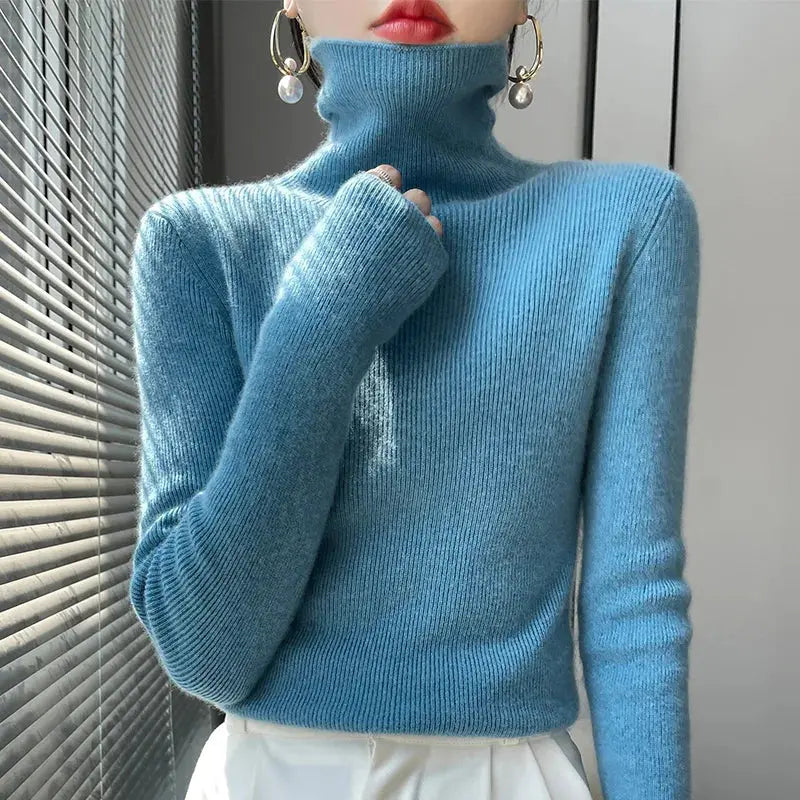 Luxe High-Neck Knit Sweater Jasmine's Boutique Australia