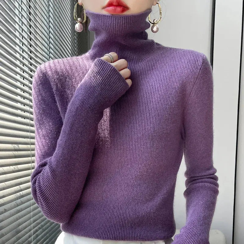 Luxe High-Neck Knit Sweater Jasmine's Boutique Australia