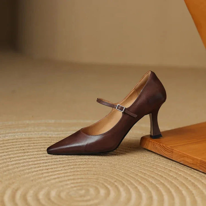 Samara Genuine Leather Heels  Liora Lane Boutique