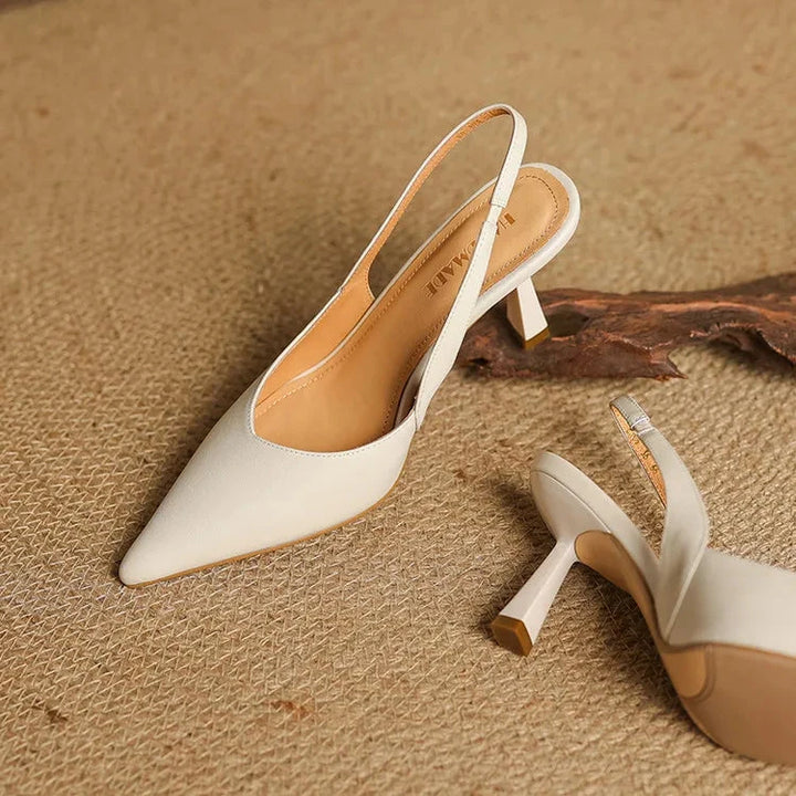 Fauna Genuine Leather Slingbacks  Liora Lane Boutique