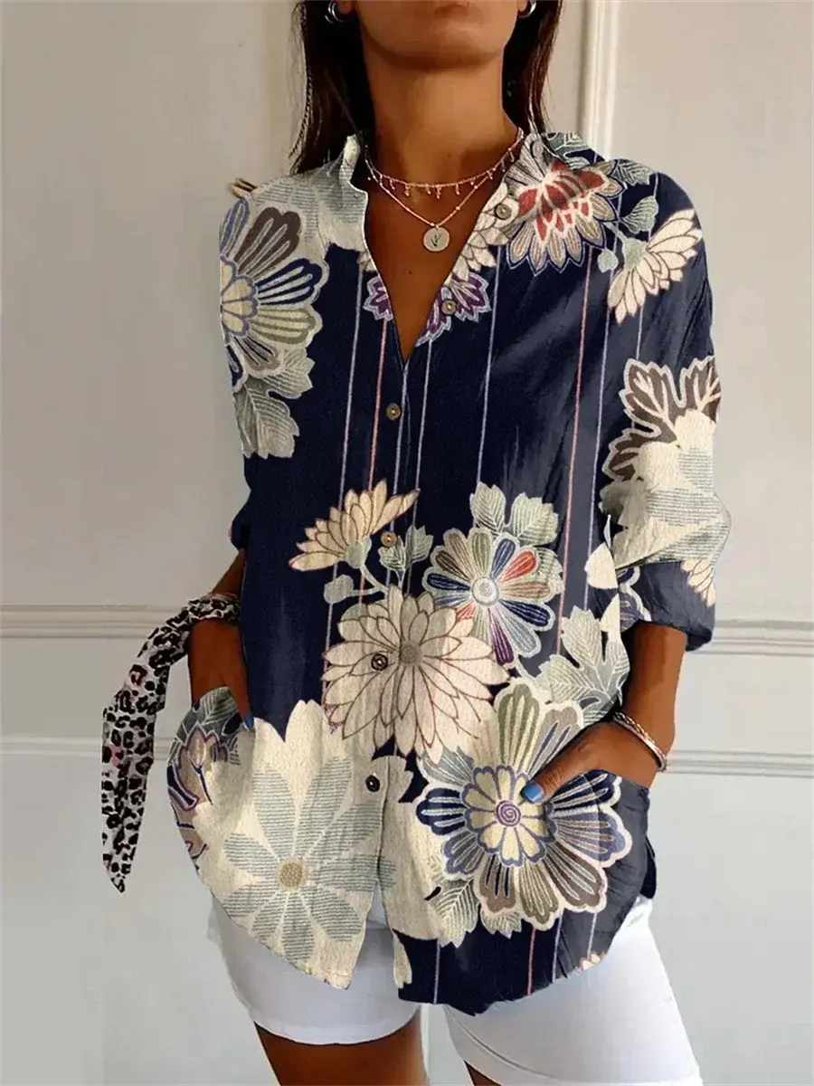 Tropical Bloom Button-Up Shirt Jasmine's Boutique Australia