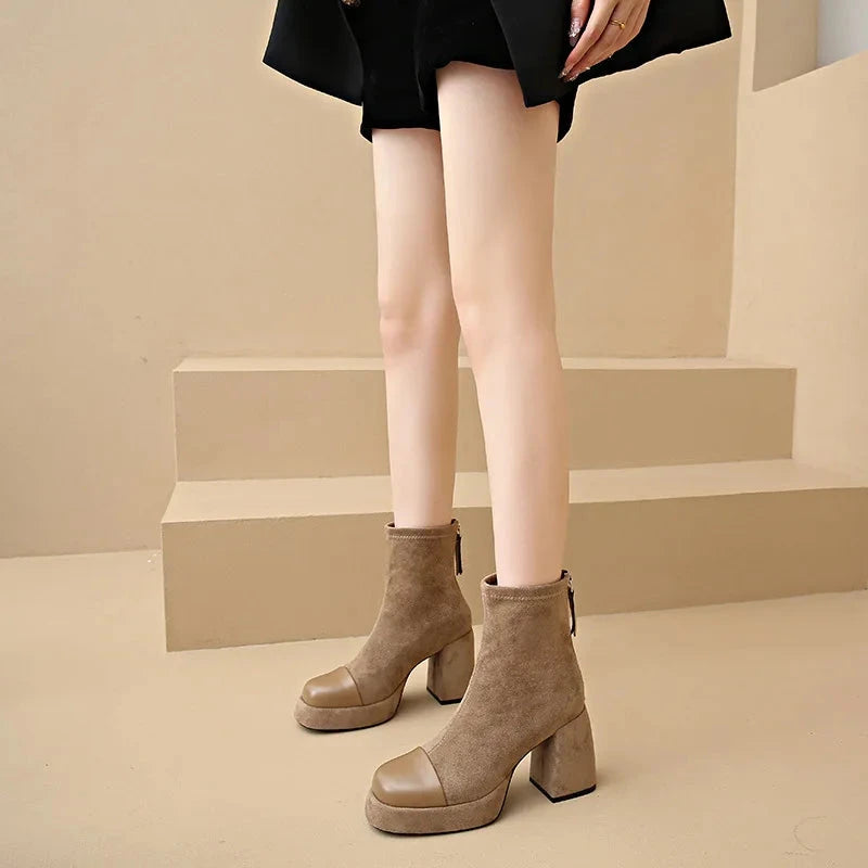 Vento Boots  Liora Lane Boutique  Apricot / 9.5 74.99