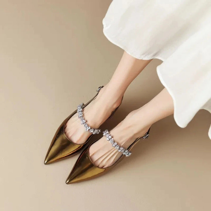 Crysel Kitten Heels  Liora Lane Boutique