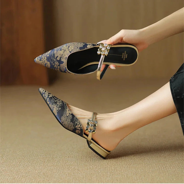 Syla Heels  Liora Lane Boutique  Blue / 9.5 59.99