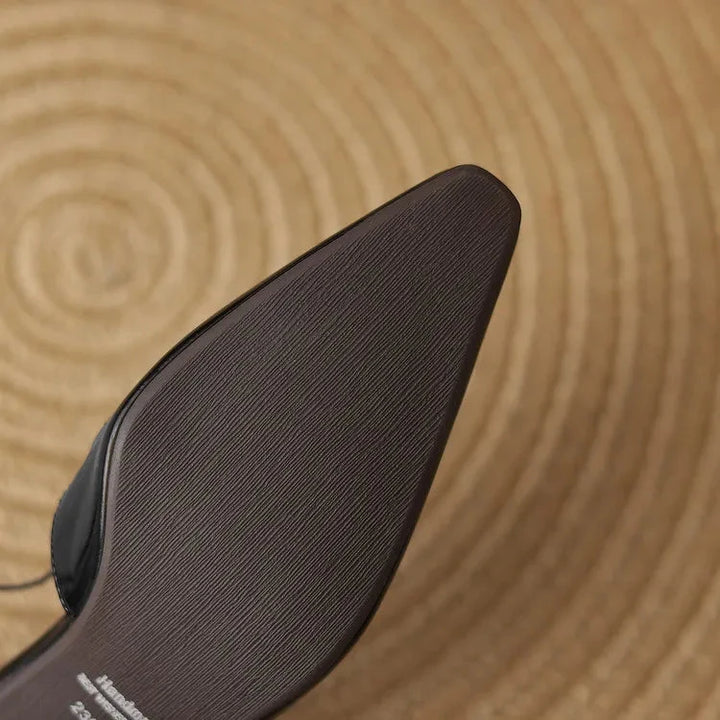 Katie Genuine Leather Slingbacks  Liora Lane Boutique