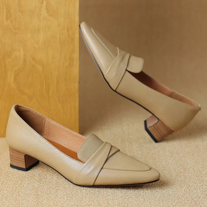 Naira Genuine Leather Pumps  Liora Lane Boutique