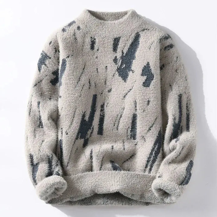 Monochrome Brushstroke Sweater Jasmine's Boutique Australia