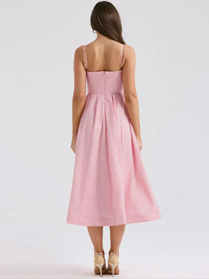 Dress with Wide and Soft Satin Line Jasmine's Boutique Australia
