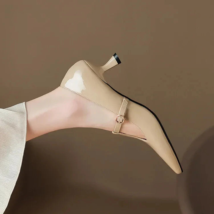 Ileen Genuine Leather Heels  Liora Lane Boutique