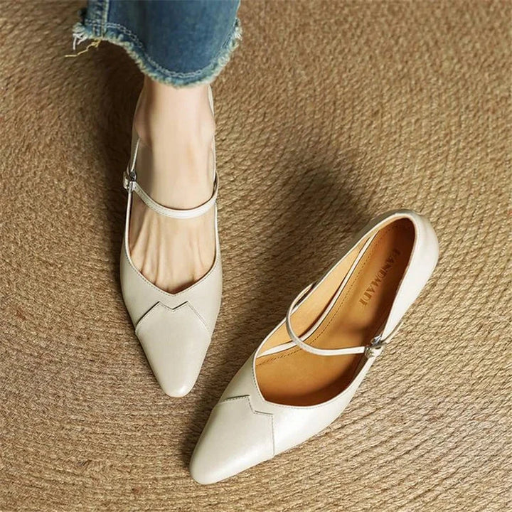 Emily Genuine Leather Heels  Liora Lane Boutique