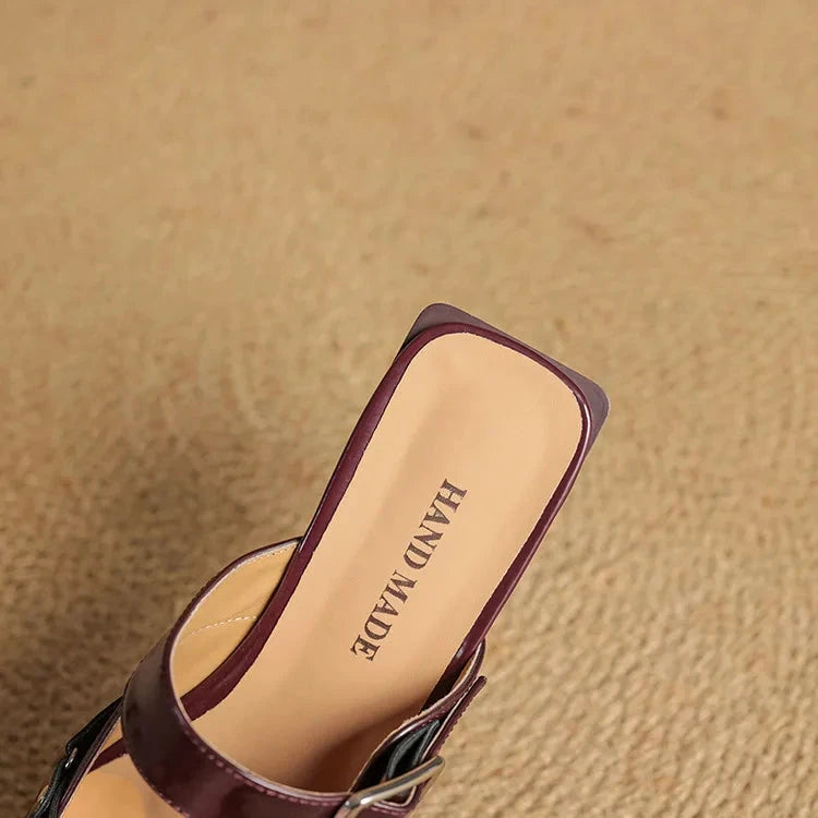 Renly Genuine Leather Slingbacks  Liora Lane Boutique