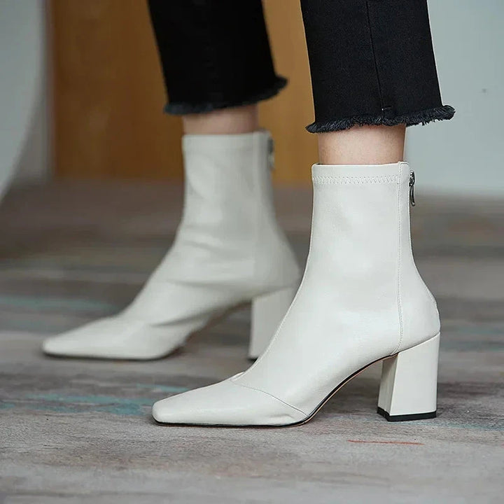 Refina Ankle Boots  Liora Lane Boutique  White / 8.5 59.99