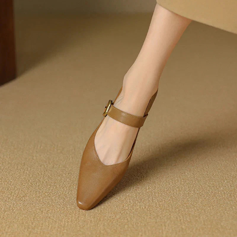 Velma Genuine Leather Heels  Liora Lane Boutique