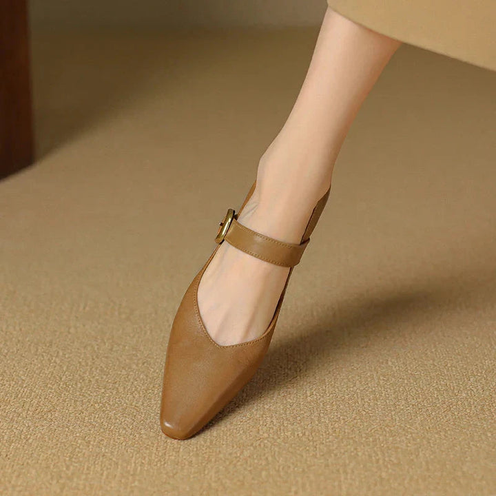 Velma Genuine Leather Heels  Liora Lane Boutique