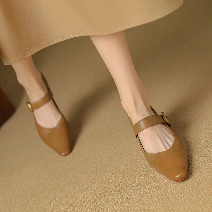 Velma Genuine Leather Heels  Liora Lane Boutique