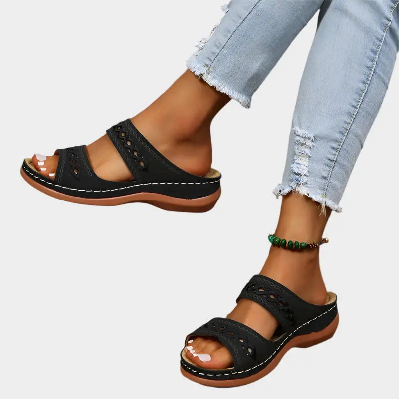 Azure Comfort Cutout Sandals Jasmine's Boutique Australia