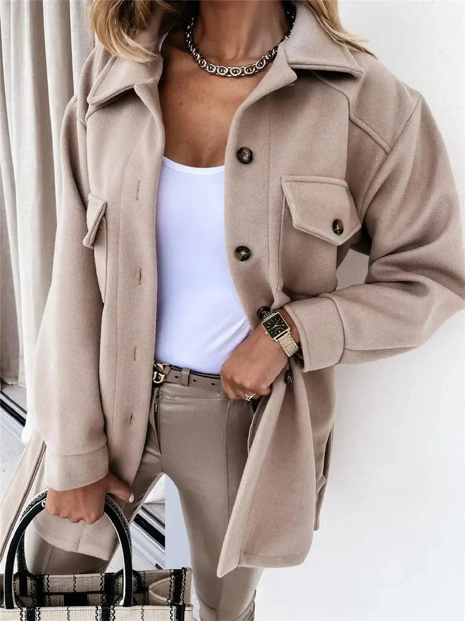 Midnight Chic Overshirt Jacket Jasmine's Boutique Australia