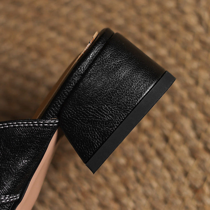 Ivora Genuine Leather Mules  Liora Lane Boutique