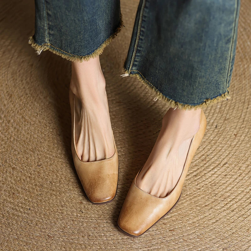 Diara Genuine Leather Heels  Liora Lane Boutique