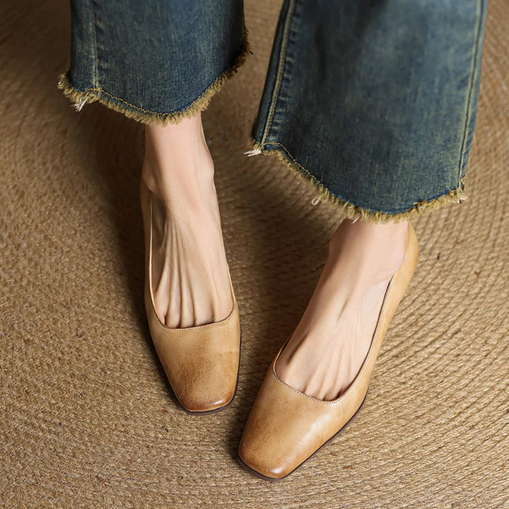 Diara Genuine Leather Heels  Liora Lane Boutique