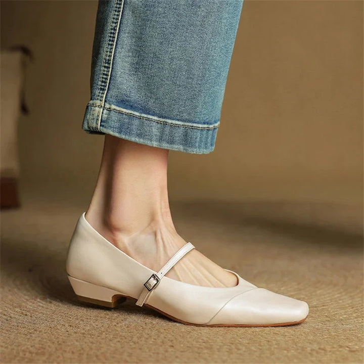 Velin Genuine Leather Pumps  Liora Lane Boutique  Beige / 10.5 109.99