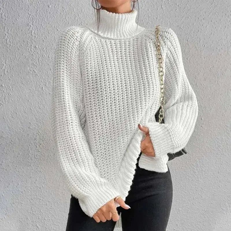 Cozy Waffle Turtleneck Sweater Jasmine's Boutique Australia