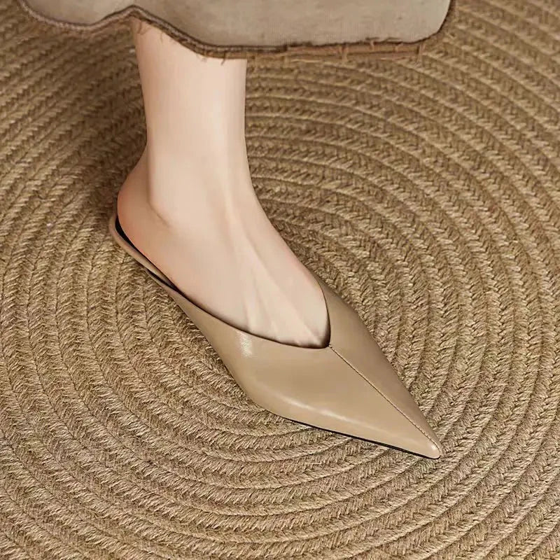 Eneva Leather Mules  Liora Lane Boutique