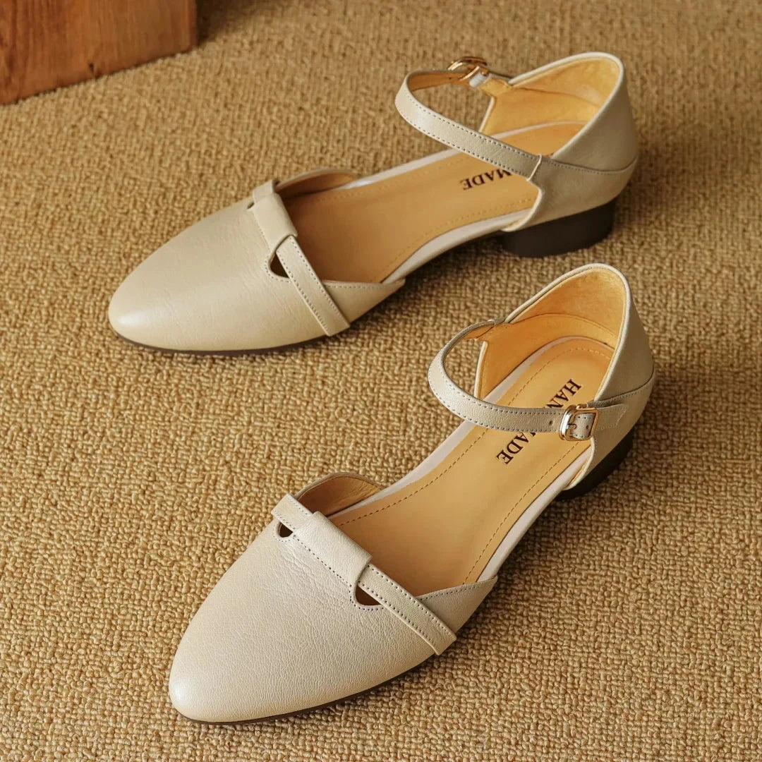 Laney Genuine Leather Heels  Liora Lane Boutique