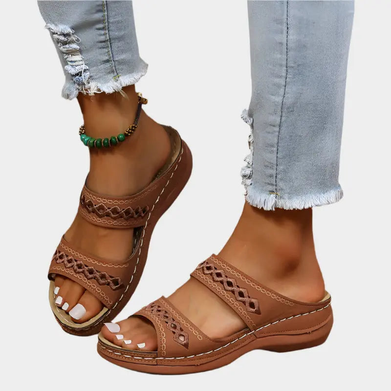 Azure Comfort Cutout Sandals Jasmine's Boutique Australia