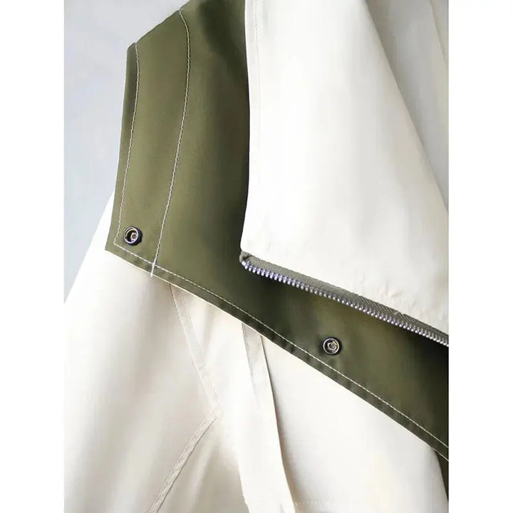 Contrast Panel Zip-Up Jacket Jasmine's Boutique Australia