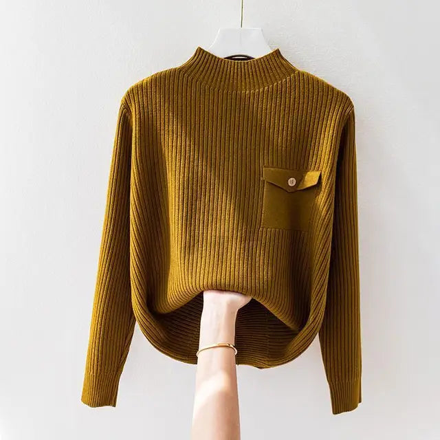 Elegant Knitted Turtleneck Liora Lane Boutique