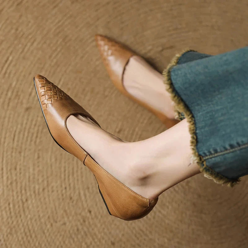 Zelith Genuine Leather Pumps  Liora Lane Boutique