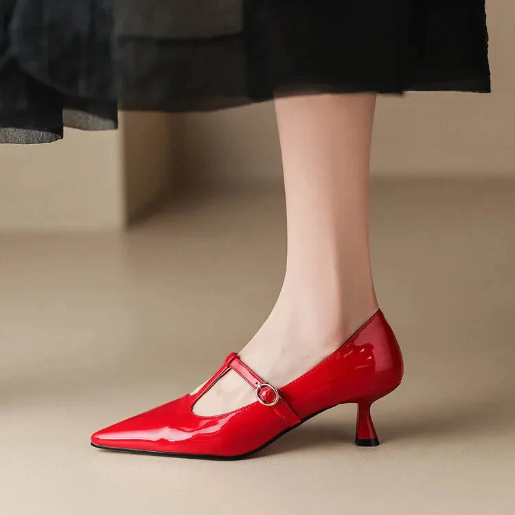 Ileen Genuine Leather Heels  Liora Lane Boutique