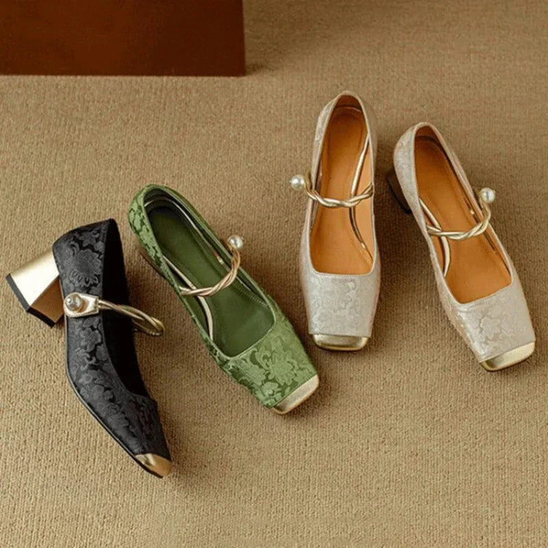 Elana Block Heels  Liora Lane Boutique