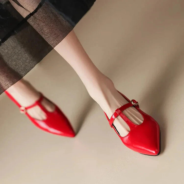 Ileen Genuine Leather Heels  Liora Lane Boutique