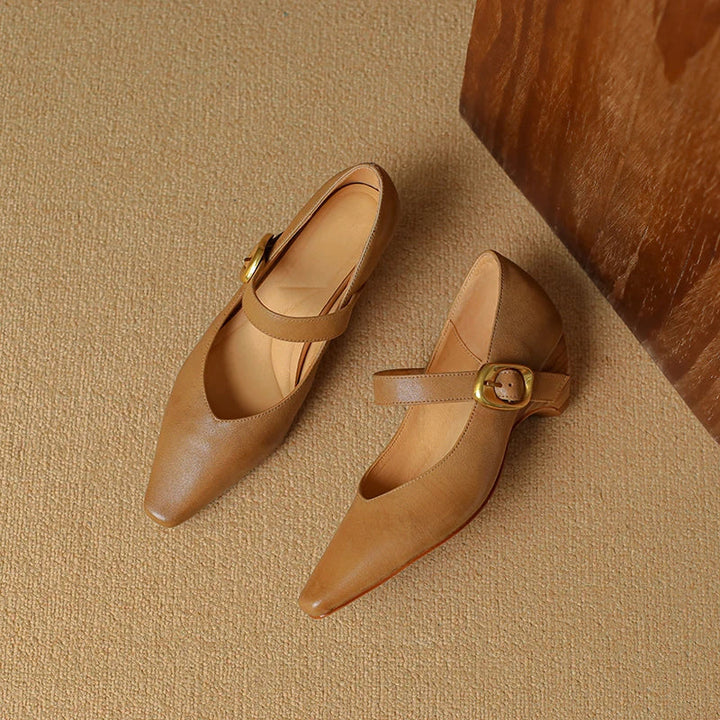 Velma Genuine Leather Heels  Liora Lane Boutique