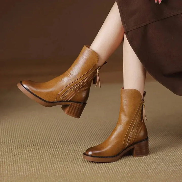 Midnight Grace Zipper Ankle Boots Jasmine's Boutique Australia
