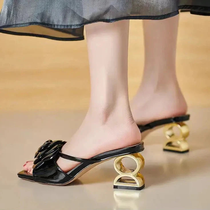 Rosette Heels  Liora Lane Boutique