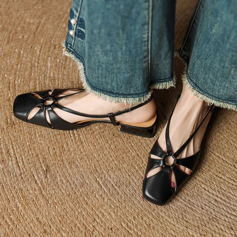 Elora Genuine Leather Sandals  Liora Lane Boutique