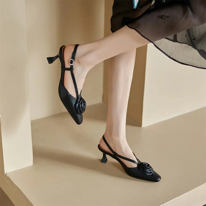 Roselle Genuine Leather Slingbacks  Liora Lane Boutique