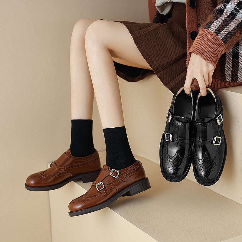 Rexa Genuine Leather Shoes  Liora Lane Boutique