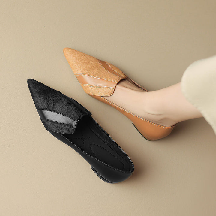 Klara Genuine Leather Flats  Liora Lane Boutique