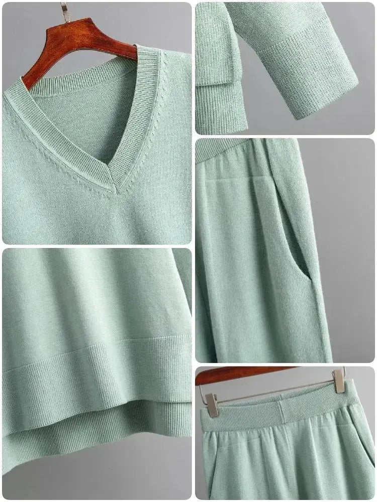 Sunset Lounge Knit Set Jasmine's Boutique Australia