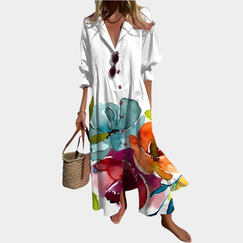 Airy Boho Dress with Puff Sleeves Jasmine's Boutique Australia
