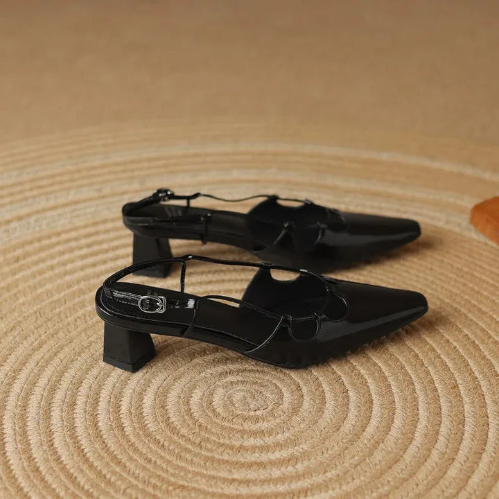 Katie Genuine Leather Slingbacks  Liora Lane Boutique