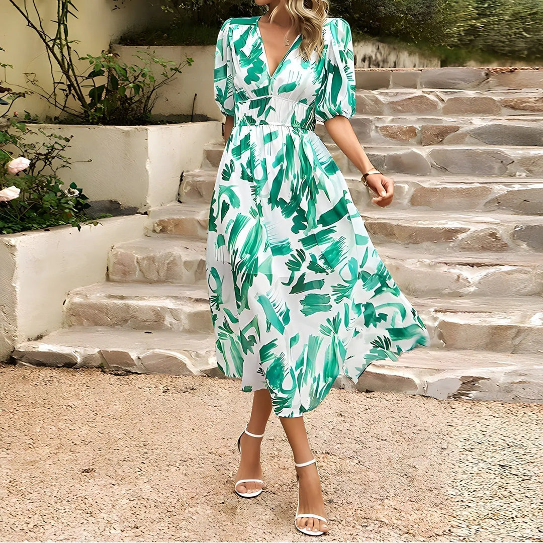 Coastal Blue Midi Dress Jasmine's Boutique Australia