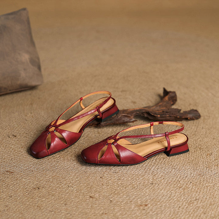 Elora Genuine Leather Sandals  Liora Lane Boutique