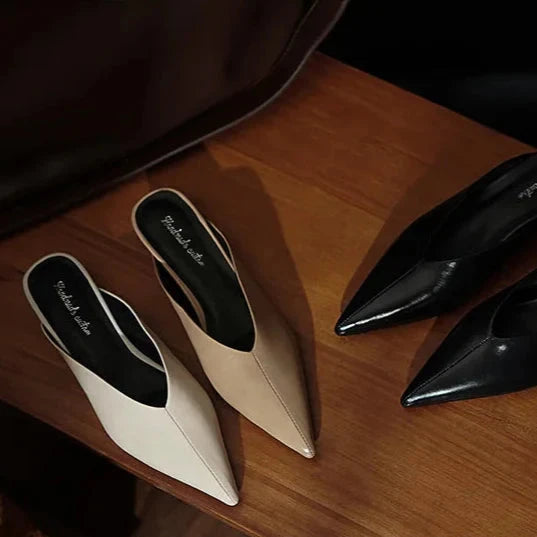 Eneva Leather Mules  Liora Lane Boutique