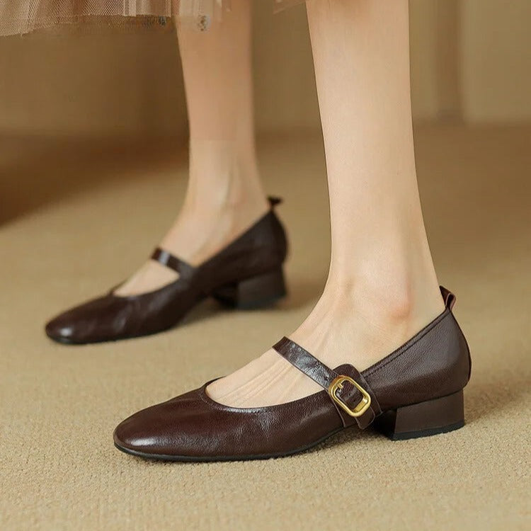 Bruna Genuine Leather Pumps  Liora Lane Boutique