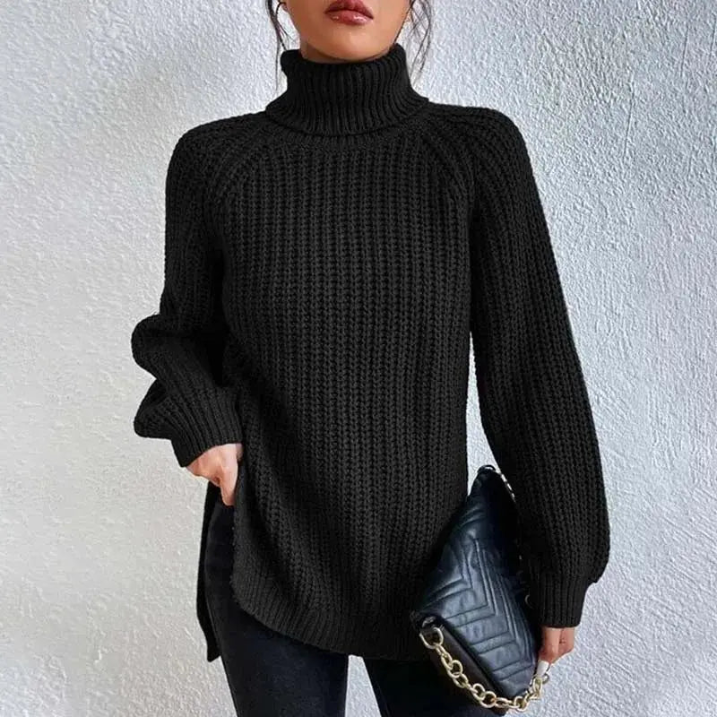 Cozy Waffle Turtleneck Sweater Jasmine's Boutique Australia